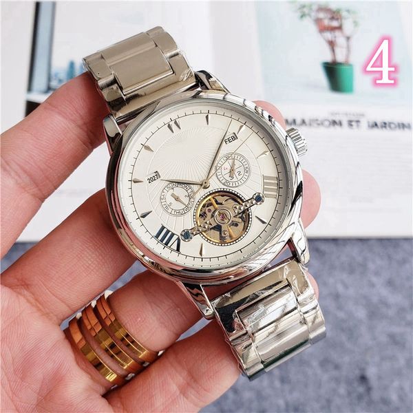 2021 new luxury mens watches large flywheel five stitches automatic mechanical watch brand business casual fashion series, Slivery;brown
2021 new luxury mens watches large flywheel five stitches automatic mechanical watch brand business casual fashion series, Slivery;brown