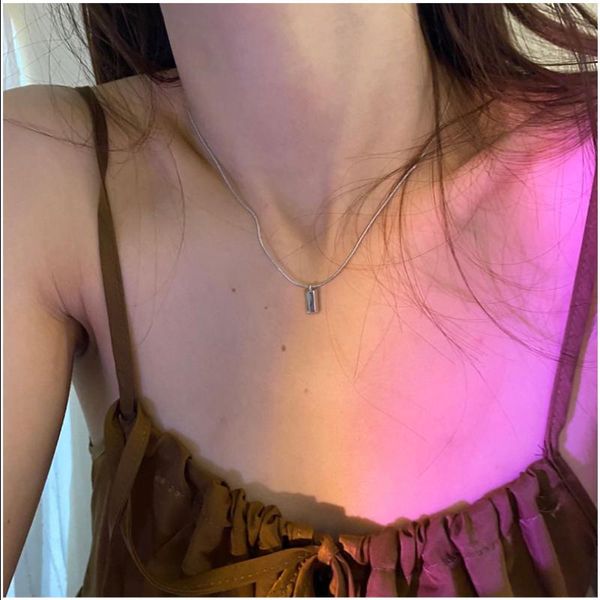 chains tiyo trendy jewelry geometric pendant necklace design selling titanium steel snake chain for women gifts, Silver
chains tiyo trendy jewelry geometric pendant necklace design selling titanium steel snake chain for women gifts, Silver