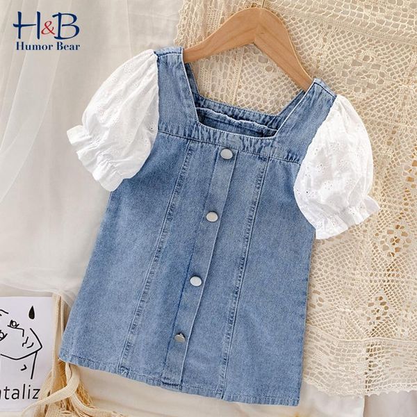 humor bear girls dress summer short-sleeve square collar denim casual patchwork single-breasted toddler kids clothes girl's dresses, Red;yellow
humor bear girls dress summer short-sleeve square collar denim casual patchwork single-breasted toddler kids clothes girl's dresses, Red;yellow