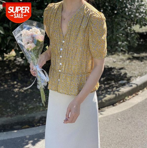 zhi chenxi retro floral korean women's puff sleeve chiffon short-sleeved shirt female 1770 #ri4w, Black;gray
zhi chenxi retro floral korean women's puff sleeve chiffon short-sleeved shirt female 1770 #ri4w, Black;gray