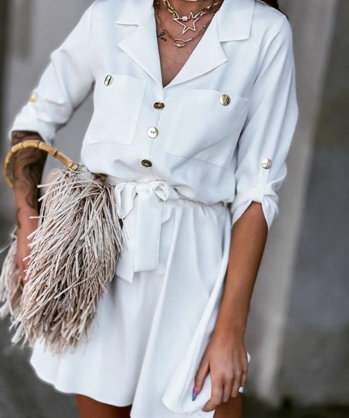 casual dresses elegant button notched collar 3/4 sleeve swing short dress with sashes 2011 fall office lady white, Black;gray
casual dresses elegant button notched collar 3/4 sleeve swing short dress with sashes 2011 fall office lady white, Black;gray
