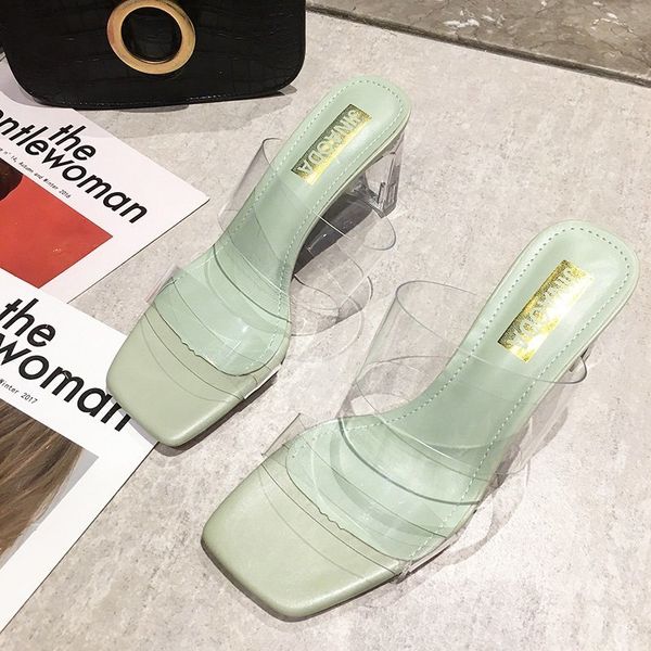 2021 transparent high heels women square toe sandals summer shoes woman clear high pumps wedding jelly buty heels slippers y0305, Black
2021 transparent high heels women square toe sandals summer shoes woman clear high pumps wedding jelly buty heels slippers y0305, Black