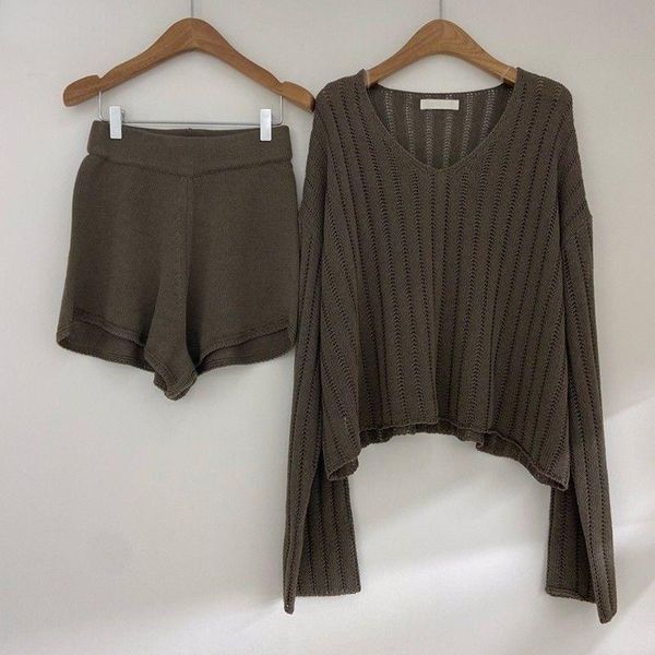 women's tracksuits japanese style fashion 2 piece women outfits long sleeve pullover high waist short wide leg pants elegant lady offic, Gray
women's tracksuits japanese style fashion 2 piece women outfits long sleeve pullover high waist short wide leg pants elegant lady offic, Gray