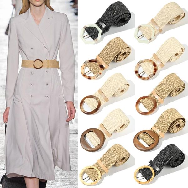 belts 1pc vintage bohemian wide pp straw belt for dress jeans women waist elastic bamboo buckle braided, Black;brown
belts 1pc vintage bohemian wide pp straw belt for dress jeans women waist elastic bamboo buckle braided, Black;brown