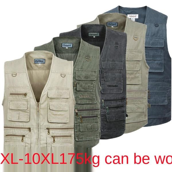 men's vests 10xl male casual summer big size cotton sleeveless vest with many 16 pockets men multi pocket pograph waistcoat, Black;white
men's vests 10xl male casual summer big size cotton sleeveless vest with many 16 pockets men multi pocket pograph waistcoat, Black;white