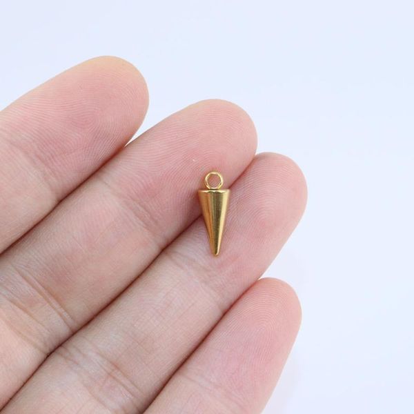 charms 10pcs 10*5mm wholesell stainless steel fadeless18k gold rivet pendant diy necklace earrings bracelets unfading 2 colors, Bronze;silver
charms 10pcs 10*5mm wholesell stainless steel fadeless18k gold rivet pendant diy necklace earrings bracelets unfading 2 colors, Bronze;silver