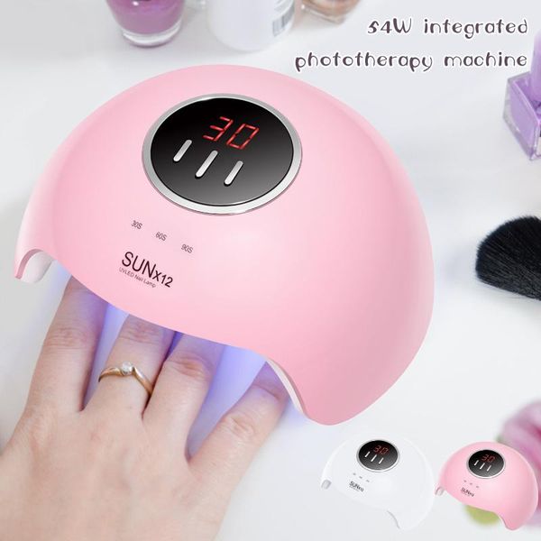 nail art equipment 54w lamp three-stage timing uv baking machine light intelligent induction gel polish timer dryer #40, Silver
nail art equipment 54w lamp three-stage timing uv baking machine light intelligent induction gel polish timer dryer #40, Silver