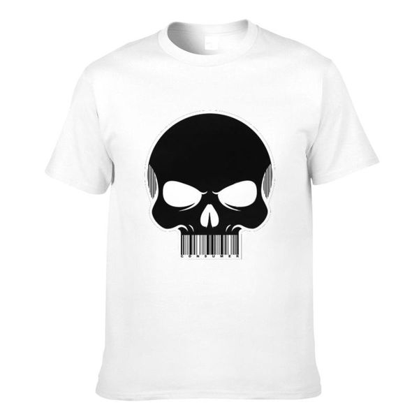 men's t-shirts cool skull pattern print trendy pure cotton short sleeve t-shirt for mens and womens high quality, White;black
men's t-shirts cool skull pattern print trendy pure cotton short sleeve t-shirt for mens and womens high quality, White;black