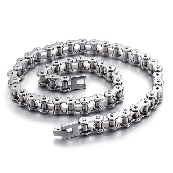 11mm 22" mens chain biker motorcycle 316l stainless steel necklace tone heavy 162g cool chains, Silver
11mm 22" mens chain biker motorcycle 316l stainless steel necklace tone heavy 162g cool chains, Silver