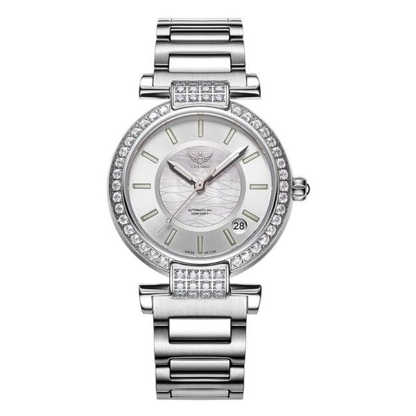 wristwatches yelang v1026 lady austria crystal t100 luminous women steel band 100m waterproof automatic meachanical wrist watch - silver, Slivery;brown
wristwatches yelang v1026 lady austria crystal t100 luminous women steel band 100m waterproof automatic meachanical wrist watch - silver, Slivery;brown