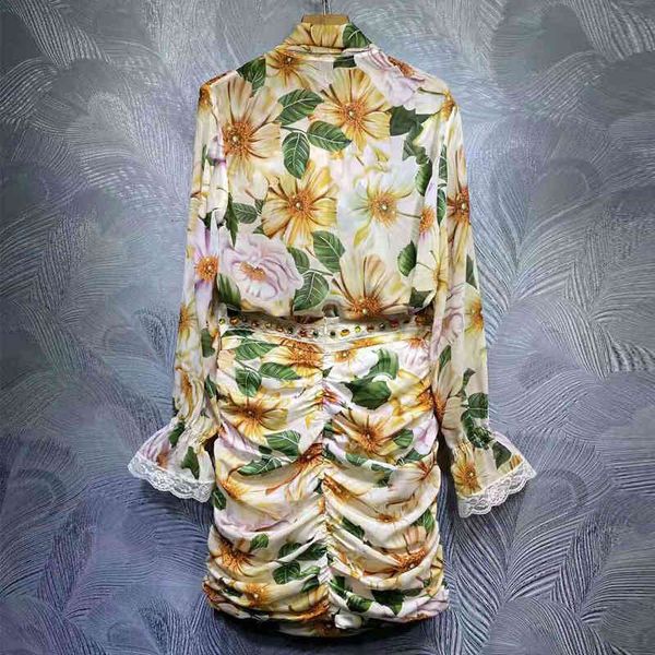 dress seqinyy chiffon suit sicilia summer style spring fashion design female runway blouse + beading skirt draped flower print, White
dress seqinyy chiffon suit sicilia summer style spring fashion design female runway blouse + beading skirt draped flower print, White