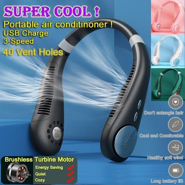 electric fans hanging dual cooling neck fan mini bladeless usb portable rechargeable quiet ventilator for traveling outdoor indoor
electric fans hanging dual cooling neck fan mini bladeless usb portable rechargeable quiet ventilator for traveling outdoor indoor