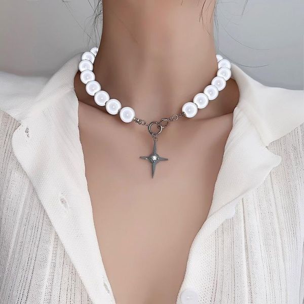 pendant necklaces vsnow unique design beaded reflective pearl cross necklace for women girls toggle clasp circle chokers jewelry, Silver
pendant necklaces vsnow unique design beaded reflective pearl cross necklace for women girls toggle clasp circle chokers jewelry, Silver