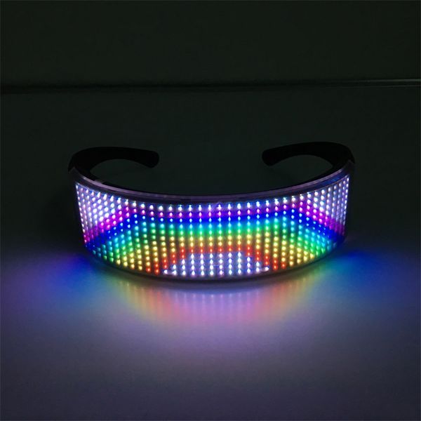 led luminous glasses futuristic electronic visor light up prop for halloween festival ktv bar performance
led luminous glasses futuristic electronic visor light up prop for halloween festival ktv bar performance