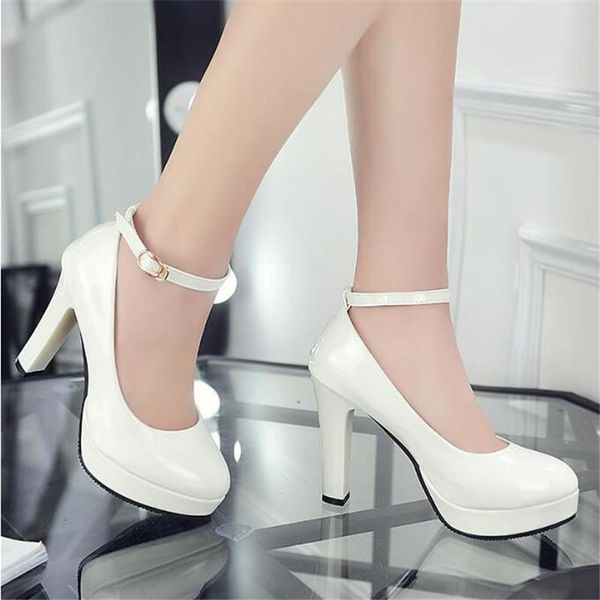 dress shoes spring autumn woman ankle strap pumps white wedding women ladies high heels party boat zapatos mujer, Black
dress shoes spring autumn woman ankle strap pumps white wedding women ladies high heels party boat zapatos mujer, Black