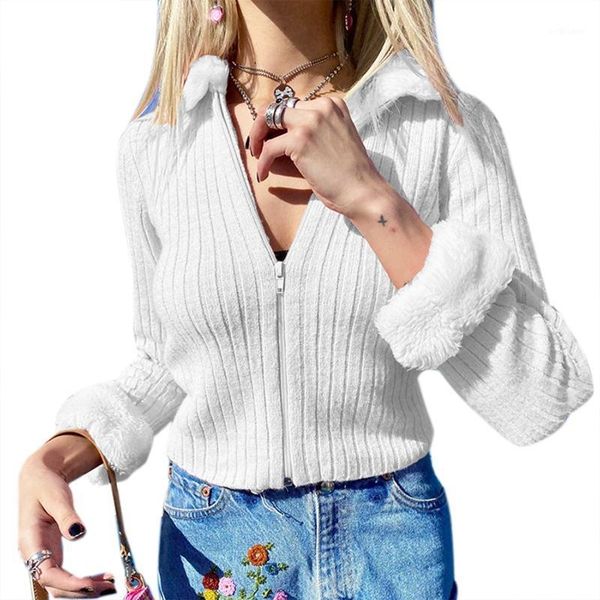 women's jackets women plush patchwork long sleeve jacket zip up lapel collar sweater coat solid color slim fit ribbed knitwear crop top, Black;brown
women's jackets women plush patchwork long sleeve jacket zip up lapel collar sweater coat solid color slim fit ribbed knitwear crop top, Black;brown