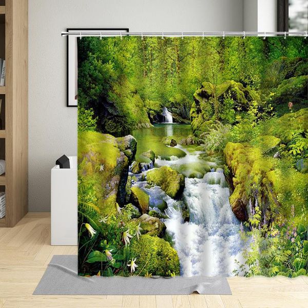 shower curtains spring scenery curtain green plants forest flower waterfall natural pattern bathroom polyester cloth hanging set
shower curtains spring scenery curtain green plants forest flower waterfall natural pattern bathroom polyester cloth hanging set