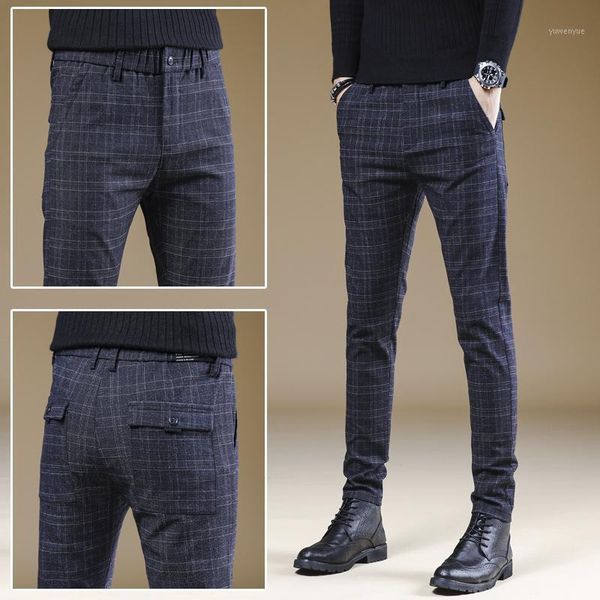 men's pants 2021 fashion men dress pant plaid business casual slim fit pantalon homme classic vintage suit trousers wedding, Black
men's pants 2021 fashion men dress pant plaid business casual slim fit pantalon homme classic vintage suit trousers wedding, Black