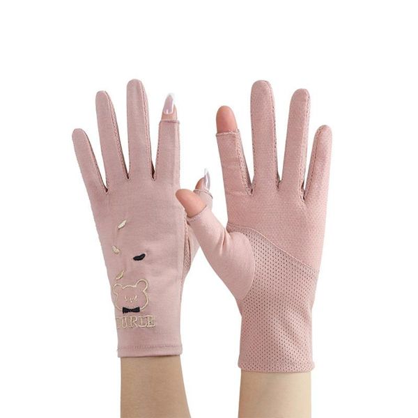sports gloves embroidered sun-proof mesh women cycling bear lady five fingers mitts thin drive mitten sunscreen mittens, Black
sports gloves embroidered sun-proof mesh women cycling bear lady five fingers mitts thin drive mitten sunscreen mittens, Black