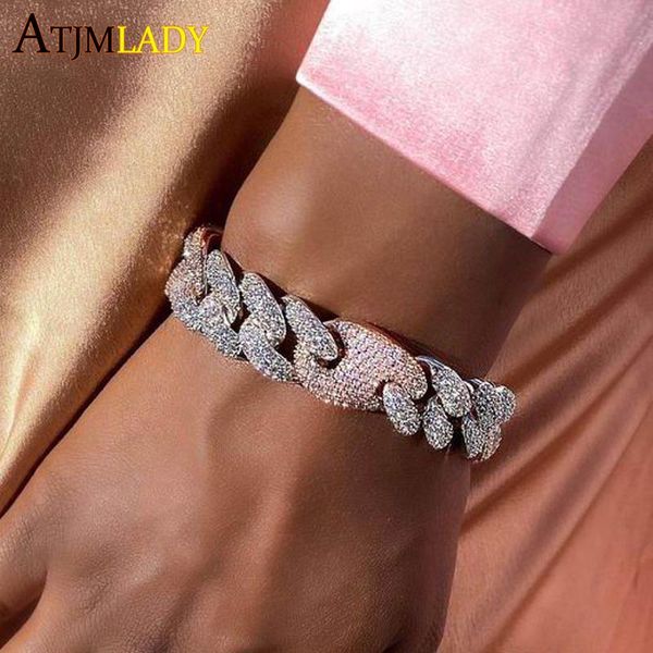 charm bracelets 15mm cuban wide link chains fashion hiphop jewelry iced out bling 5a cubic zirconia cz paved two tone color women men bracel, Golden;silver
charm bracelets 15mm cuban wide link chains fashion hiphop jewelry iced out bling 5a cubic zirconia cz paved two tone color women men bracel, Golden;silver