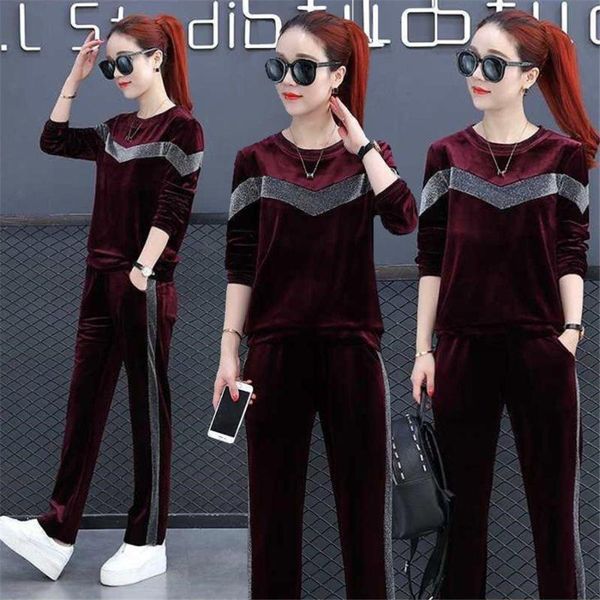 women's tracksuits 2021 spring autumn plus size set velvet + long pants 2 pieces female casual tracksuit velour fashion sportswear 4xl, Gray
women's tracksuits 2021 spring autumn plus size set velvet + long pants 2 pieces female casual tracksuit velour fashion sportswear 4xl, Gray