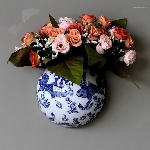 jingdezhen blue and white porcelain ceramic ,decoration hanging decoration wall , piece small flower insert1
jingdezhen blue and white porcelain ceramic ,decoration hanging decoration wall , piece small flower insert1