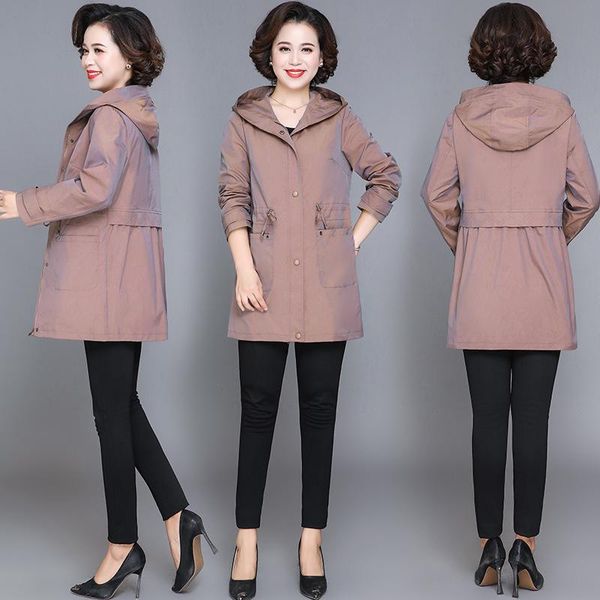 women's trench coats mom's 2021 spring coat, kuo ma's foreign style windbreaker, middle and long autumn coat, Tan;black
women's trench coats mom's 2021 spring coat, kuo ma's foreign style windbreaker, middle and long autumn coat, Tan;black