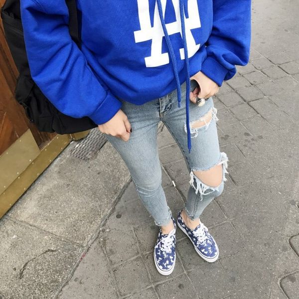 women's jeans fashion knee hole ripped women stretch denim pencil pants casual slim summer long trousers high waist cowboy wholesale di, Blue
women's jeans fashion knee hole ripped women stretch denim pencil pants casual slim summer long trousers high waist cowboy wholesale di, Blue