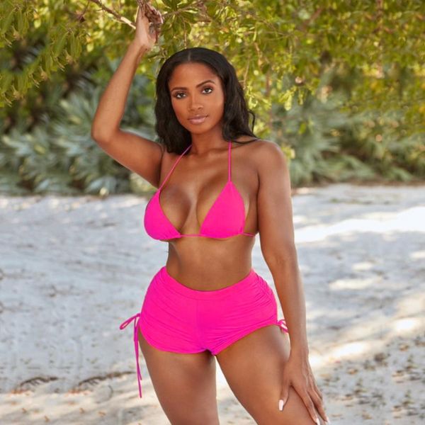 women's swimwear 2021 halter bikini women swimsuit female boxer two pieces set solid bather bathing suits swim lady, White;black
women's swimwear 2021 halter bikini women swimsuit female boxer two pieces set solid bather bathing suits swim lady, White;black