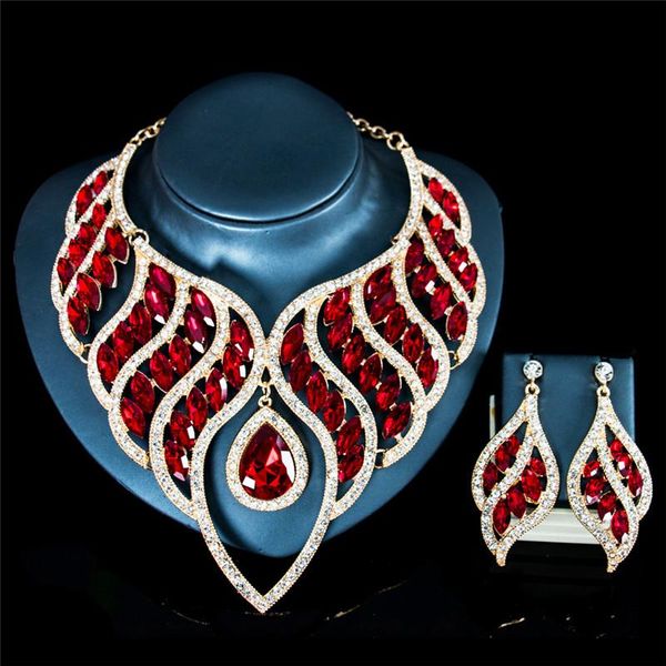earrings & necklace luxury fashion waterdrop crystal jewelry set for women wedding party bridal, Silver
earrings & necklace luxury fashion waterdrop crystal jewelry set for women wedding party bridal, Silver