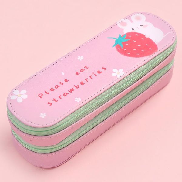 pencil cases strawberry pattern style case simple large-capacity canvas double-layer stationery box for boys and girls
pencil cases strawberry pattern style case simple large-capacity canvas double-layer stationery box for boys and girls