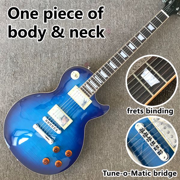 2021 one piece of body & neck electric guitar, frets binding, tune-o-matic bridge, rosewood fingerboard
2021 one piece of body & neck electric guitar, frets binding, tune-o-matic bridge, rosewood fingerboard