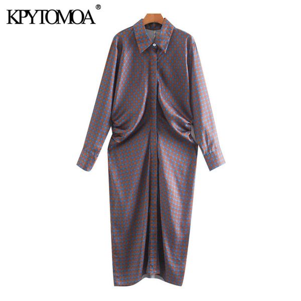 women chic fashion printed pleated midi shirt dress vintage lapel collar long sleeve female dresses vestidos mujer 210416, Black;gray
women chic fashion printed pleated midi shirt dress vintage lapel collar long sleeve female dresses vestidos mujer 210416, Black;gray