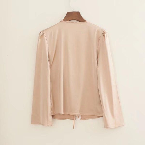 women's blouses & shirts black satin ruffle blouse women crop long sleeve casual kimono cardigans 2021 korean fashion clothing, White
women's blouses & shirts black satin ruffle blouse women crop long sleeve casual kimono cardigans 2021 korean fashion clothing, White