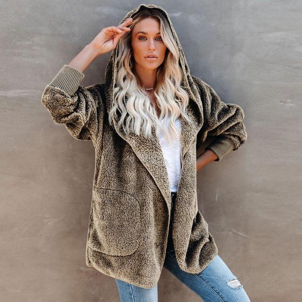 women's jackets 2021 autumn long winter coat woman faux fur women warm ladies teddy jacket female plush outwear, Black;brown
women's jackets 2021 autumn long winter coat woman faux fur women warm ladies teddy jacket female plush outwear, Black;brown