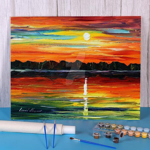 paintings sunset reflection diy paint by numbers complete kit oil paints 50*70 picture po handmade crafts for wholesale
paintings sunset reflection diy paint by numbers complete kit oil paints 50*70 picture po handmade crafts for wholesale