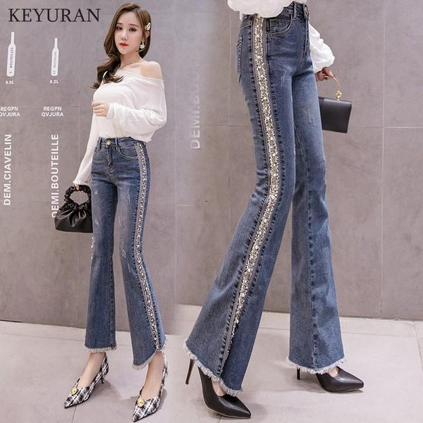 women's jeans stretchy plus size women flare pant side stripe tassels pearls skinny woman pants high waist mom, Blue
women's jeans stretchy plus size women flare pant side stripe tassels pearls skinny woman pants high waist mom, Blue