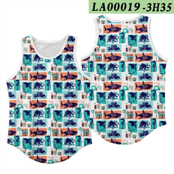 men bodybuilding tank male summer casual fish print vest gyms workout fitness sleeveless running clothes stringer singlet, White;black
men bodybuilding tank male summer casual fish print vest gyms workout fitness sleeveless running clothes stringer singlet, White;black