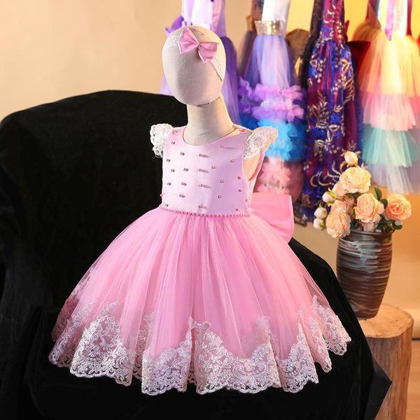 infant baby girls lace bow pink sweet princess dress for wedding birthday party children clothes 1 2 3 4 5 years girl's dresses, Red;yellow
infant baby girls lace bow pink sweet princess dress for wedding birthday party children clothes 1 2 3 4 5 years girl's dresses, Red;yellow