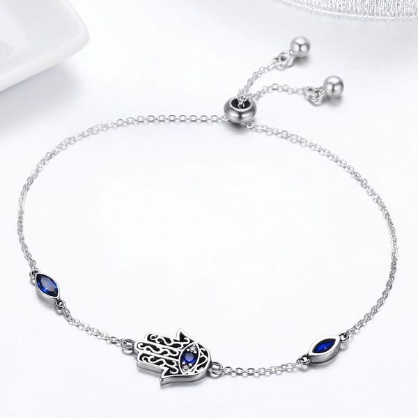 link, chain bisaer hasma bracelet authentic 925 sterling silver fatima hand blue evil eye bracelets for women fashion jewelry gxb076, Black
link, chain bisaer hasma bracelet authentic 925 sterling silver fatima hand blue evil eye bracelets for women fashion jewelry gxb076, Black