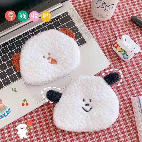 plush cartoon dog coin bag for women mini cute girls zipper cartoon coin wallet card holder usb cable storage bag
plush cartoon dog coin bag for women mini cute girls zipper cartoon coin wallet card holder usb cable storage bag