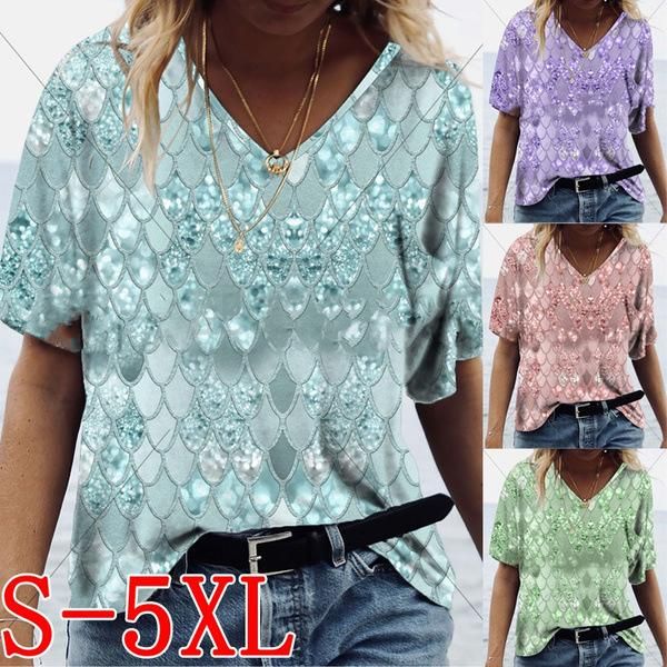 women's t-shirt s-5xl short-sleeved v-neck fashion printed 2021 summer casual female elegant tee loose plus size y2k, White
women's t-shirt s-5xl short-sleeved v-neck fashion printed 2021 summer casual female elegant tee loose plus size y2k, White