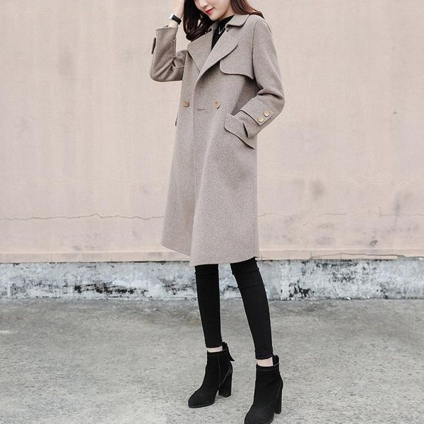 women's wool & blends black korean elegant coat women autumn winter slim overcoat long sleeve fashion turn down collar female jacket ou
women's wool & blends black korean elegant coat women autumn winter slim overcoat long sleeve fashion turn down collar female jacket ou