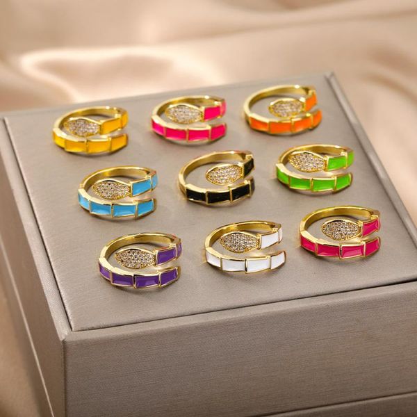 wedding rings colorful dripping oil bamboo snake for women goth crystal adjustable finger ring christmas party jewelry gift 2021, Slivery;golden
wedding rings colorful dripping oil bamboo snake for women goth crystal adjustable finger ring christmas party jewelry gift 2021, Slivery;golden