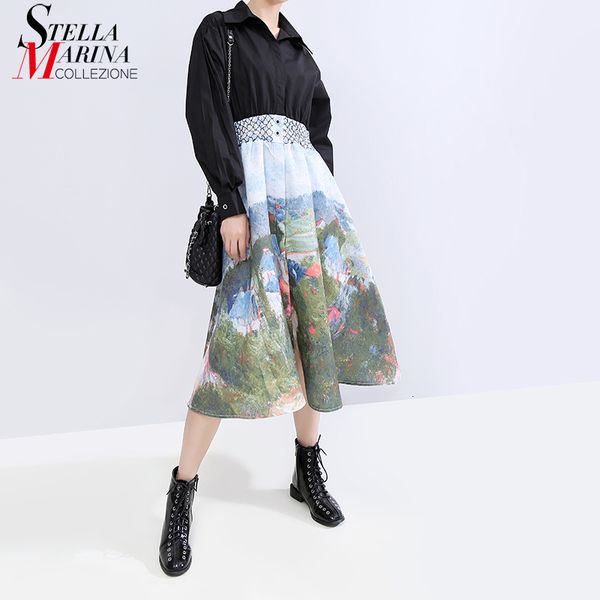 dresses * women winter sleeve printed shirt patchwork calf length pin up a-line ladies cute casual long 5794, Black;gray
dresses * women winter sleeve printed shirt patchwork calf length pin up a-line ladies cute casual long 5794, Black;gray