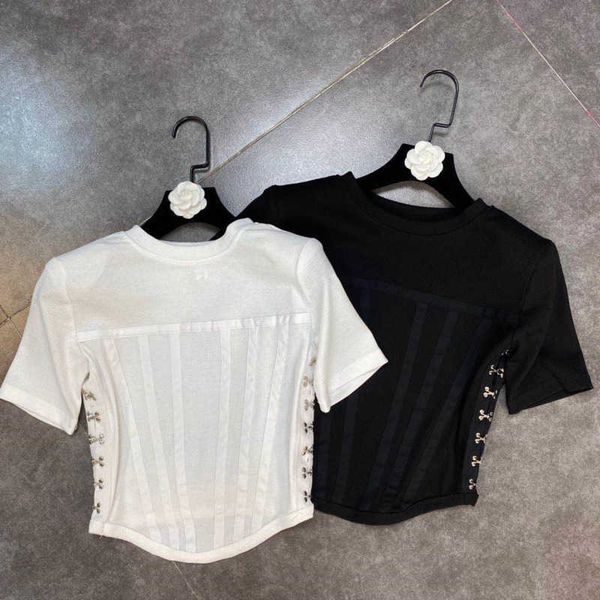 faop summer design short sleeve o neck side drawstring slim t shirt women crop fashion gb291 210709, White
faop summer design short sleeve o neck side drawstring slim t shirt women crop fashion gb291 210709, White