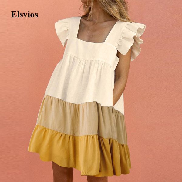 elegant butterfly sleeve ruffle mini dress casual square collar print party dress women summer loose pocket beach dress vestidos, Black;gray
elegant butterfly sleeve ruffle mini dress casual square collar print party dress women summer loose pocket beach dress vestidos, Black;gray