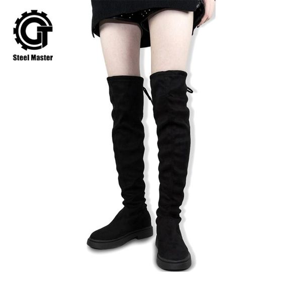 boots punk over-the-knee autumn women flat elastic was thin tall black waist
boots punk over-the-knee autumn women flat elastic was thin tall black waist