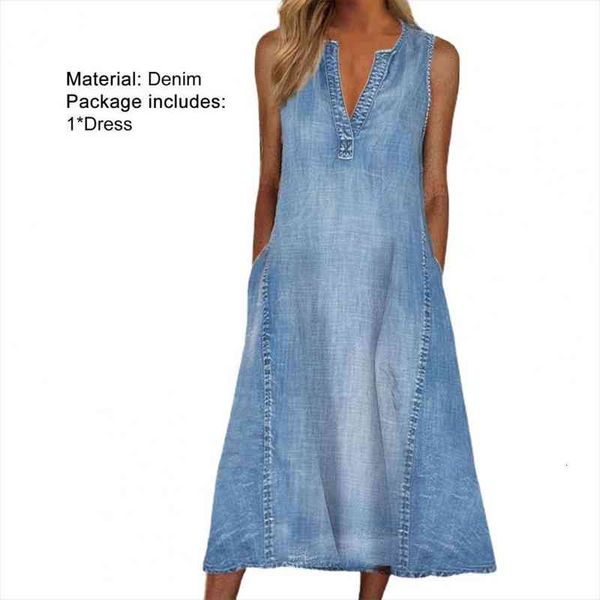 clothing casual sleeveless women dresses v neck denim shrink-resistant pockets large hem midi streetwear, Black;gray
clothing casual sleeveless women dresses v neck denim shrink-resistant pockets large hem midi streetwear, Black;gray