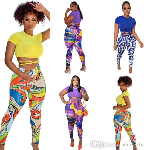 2022 summer womens printed bandage outfits hollow out ruched pants tracksuits for women two piece set, White
2022 summer womens printed bandage outfits hollow out ruched pants tracksuits for women two piece set, White